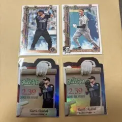 topps2025 ホリデイ　タイガース　4枚　スクーバル