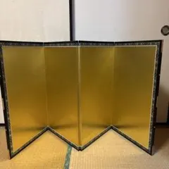 五月人形用 金屏風 四曲屏風 飾り台