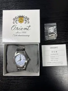 オリエントマコ40☆75周年モデル箱保証書付属品付き美品 Orient 自動巻き