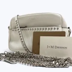 J&M DAVIDSON リップスティック ショルダーバッグ ホワイト スタッズのサムネイル