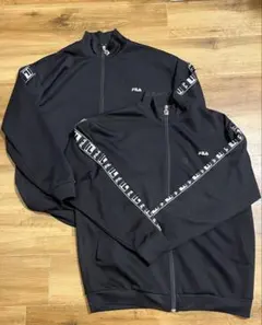 FILA ジャージ上のみ 2枚セット 黒 メンズ Lサイズのサムネイル