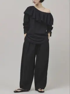 未使用（g）グラム フリルトリムブラウス FRILL TRIM BLOUSE 白 - メルカリ