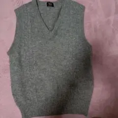 G.R. DOBSON グレー Vネック ベスト