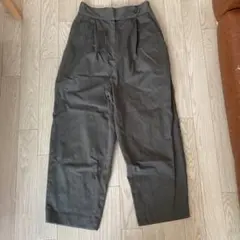 BEAMS HEART カーキ ワイドパンツ