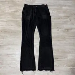 mnml ブラック フレアデニム