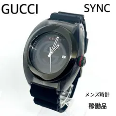 GUCCI SYNC メンズ腕時計 稼働品 新品電池、社外新品ベルト交換済みのサムネイル