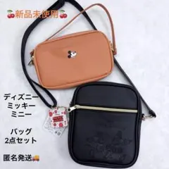 【未使用】Disney ミッキー＆ミニー ショルダーバッグ 2点セットのサムネイル