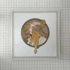 非売品未使用 アルフォンス・ミュシャ 「ローレル」 絵皿 アール