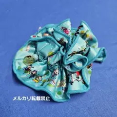 ディズニーリゾート2way 水色シュシュ