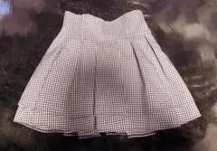 【michellMacaron】ミシェルマカロン ギンガムチェック美脚スカートS
