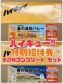 【非売品】 ハイキュー!! 特別招待券　全2種コンプリート セット