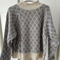 レディース ニット ブルー