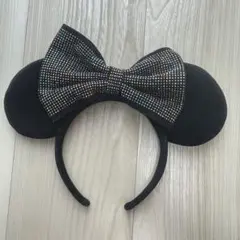 ミッキーマウス耳カチューシャ ビジュー付き