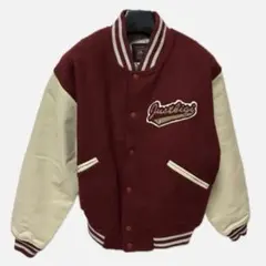 80's JUST BIGI スタジャン アーチロゴ 本革 アメカジ USA