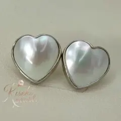 本真珠　マベパール　南洋白蝶パール　ホワイトオーロラ　S925　ピアス　新品