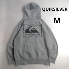 QUIKSILVER　BIGプリントパーカー　スウェット　サーフ系　Mサイズ