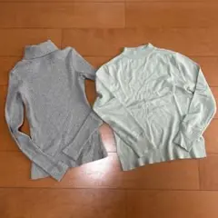 グレー 長袖カットソー 2点セット