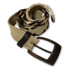 DIESEL military leather lace up belt