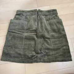 ミニスカート　コーデュロイ