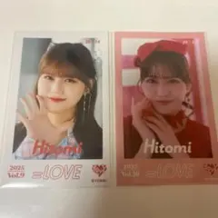 髙松瞳 ミニフォト2枚セット Vol.9 Vol.10イコラブ
