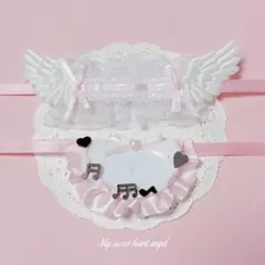 ヘッドドレス　スタイ　ぬい　ぬい服　ぬいぐるみ　ホイップ　ピンク　チョコ　音符