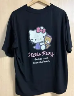 Hello Kitty Tシャツ 黒　Lサイズ