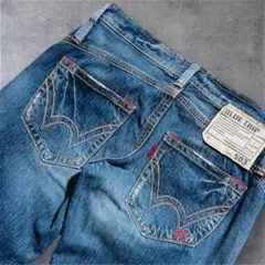 【EDWIN】 フレアデニムパンツ M 503 BLUE TRIP y2k