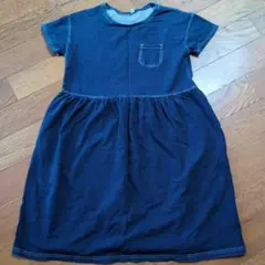 キッズ 無印良品 コットンワンピース【140-150】