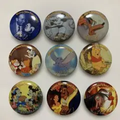 ディズニー キャラクター 缶バッジ 10個セット