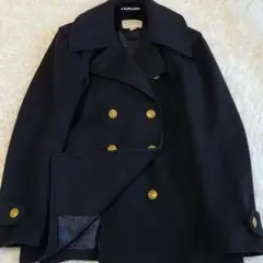 M相当✨ラルフローレン 金ボタン Pコート ウール 2way