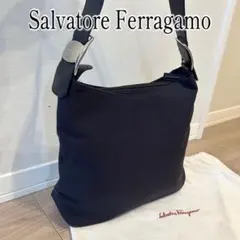 保存袋✨Salvatore Ferragamナイロン レザー ショルダーバッグ