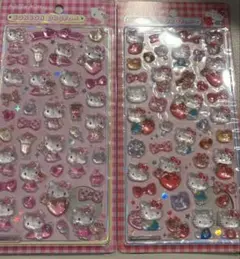 正規品 ボンボンドロップシール　キティ赤　サンリオ第二弾 ピンクキティ