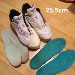 Mizuno ホワイトスパイク 25.5cm　Pカバー付き