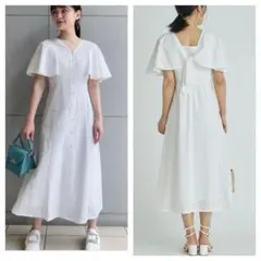 ＊【美品】セルフォード　コットンエンブロイダリーワンピース　インナー付　36