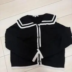 a.v.v セーラー襟カーディガン 130サイズ ブラック