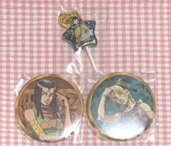 ジョジョの奇妙な冒険 ジョジョワールド 缶バッジ キーホルダー 徐倫 エルメェス