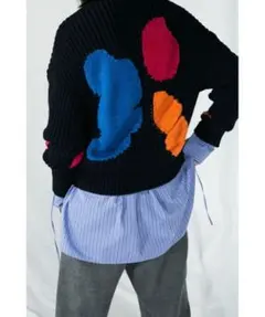 ENFOLD Crumply Motif ニットプルオーバー