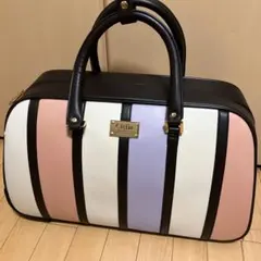 Clelia ストライプ ボストンバッグ キャリーケース