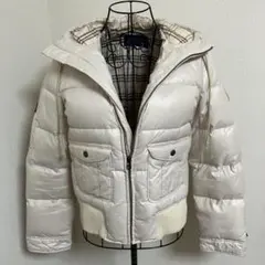 ☐バーバリーブルーレーベル☐ホワイトダウンジャケット♢サイズ40♢