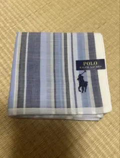 POLO RALPH LAUREN ハンカチ ストライプ ブルーのサムネイル