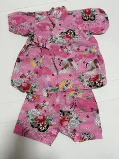 ピンク 花柄 浴衣セット 100cm