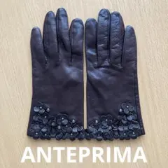 【匿名配送】ANTEPRIMA レザー手袋　ブラウンのサムネイル