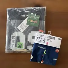 【新品】ユニクロ　マイクラ　Tシャツとステテコ　セット 120