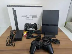 SONY 薄型PS2 SCPH-7000 本体セット 箱付き 美品 動作確認済