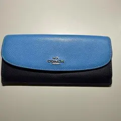 COACH 長財布 F53838 ブルー ネイビー - メルカリ