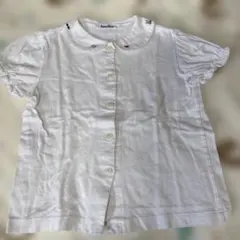 familiar 襟付き半袖シャツ ホワイト