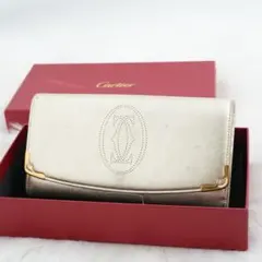 極美品　箱付き　Cartier カルティエ　長財布　マストライン　ゴールドのサムネイル