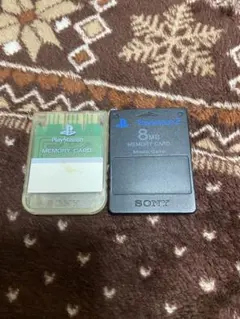 プレイステーション メモリーカード 2枚セット　プレイステーション2