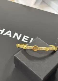 CCロゴデザイン バングル セット(ゴールド・シルバー) - メルカリ