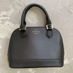 NEIMAN MALLAR ブラックレザーハンドバッグ